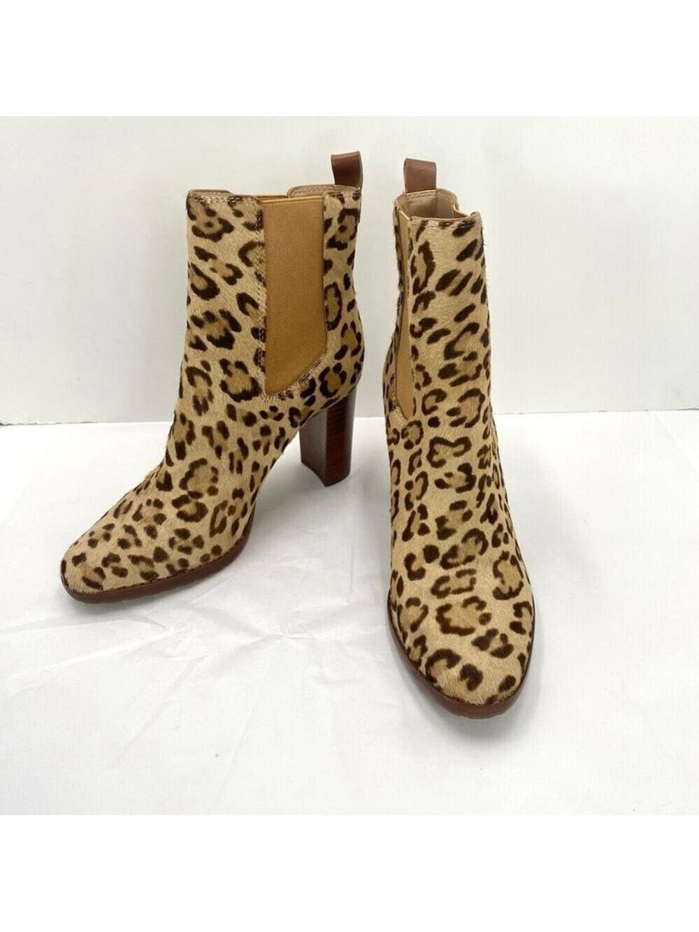 Lauren Ralph Lauren Mylah Bootie Women’s 6.5 Leopard Print Heeled NWOB - Picture 1 of 12